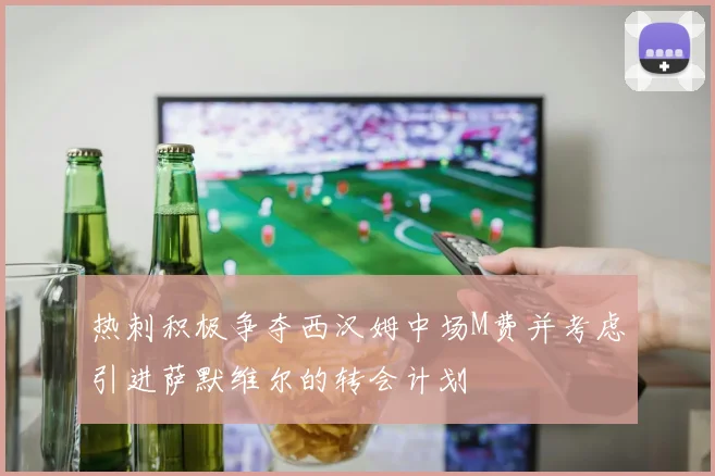 热刺积极争夺西汉姆中场M费并考虑引进萨默维尔的转会计划